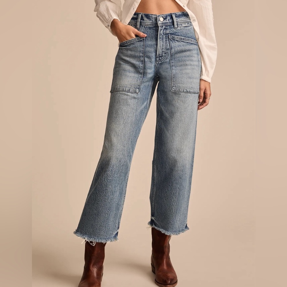 Lucky Brand Legend High Rise Wide Leg Crop